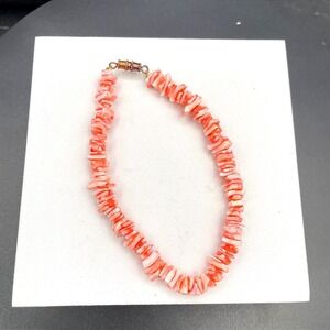 Contemporary Classic Fashion Pink Chip Puka Shells Beaded Magnetic‎ Bracelet